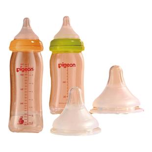 适配宽口径通用贝亲奶瓶奶嘴S/SS/M/L/LL/3L重力球吸管配件0-1岁