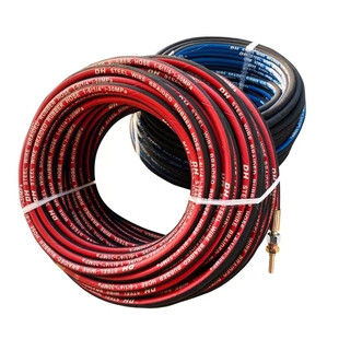 红蓝双色高压钢丝氧气管焊割工业用6mm气割软管乙炔煤气管耐磨耐