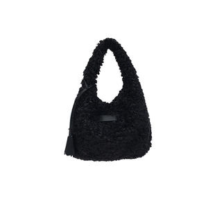 小脏柜 秋冬新款羊羔毛绒包女可爱手拎包小众设计时尚百搭手提包