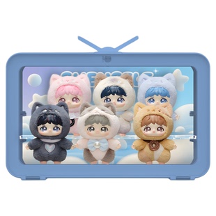 乐一百适用于泡泡玛特周深反深代词系列搪胶脸公仔防尘罩展示盒