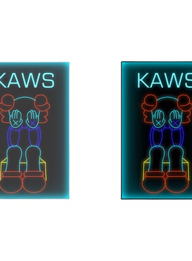 Kaws挂画Kaws挂画咖啡厅奶茶店