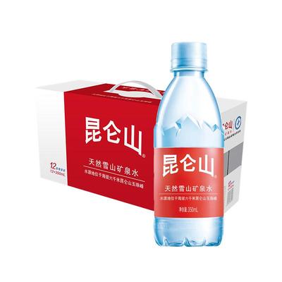 昆仑山雪山矿泉水350ml弱碱性水