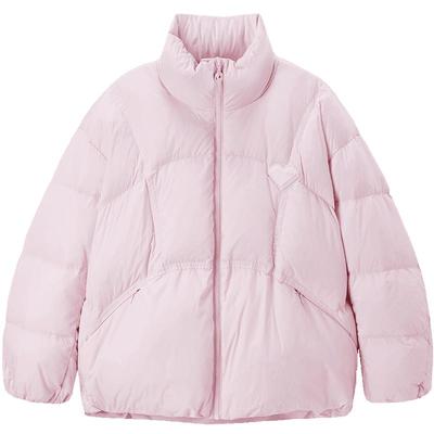 乐町爱心羽绒面包服冬季新品A字短款甜美少女风轻薄保暖外套