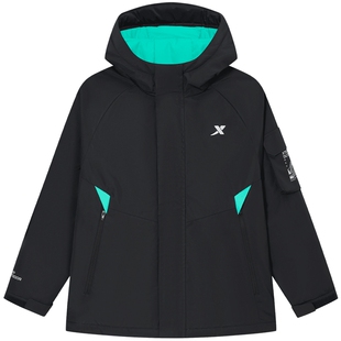 特步童装秋冬新款儿童户外羽绒服女童保暖外套2026新款冬装大童服