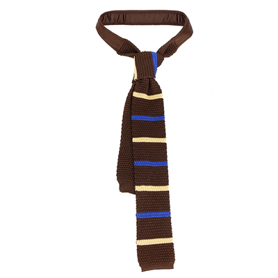 条纹针织领带腰带女款复古配裤子