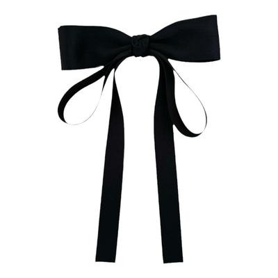 百搭经典黑色飘带蝴蝶结发夹