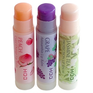 【4.8g】Haa葡萄蜜桃润唇膏补水保湿修护淡化唇纹滋润唇部防干裂