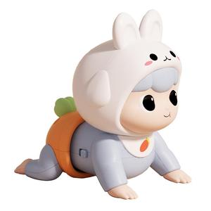 婴儿爬娃练习抬头神器爬行娃娃玩具0一1岁新生宝宝训练学爬行引导