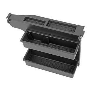 适用于15-25款福特F150专用扶手箱储物盒改装内置双层收纳格配件