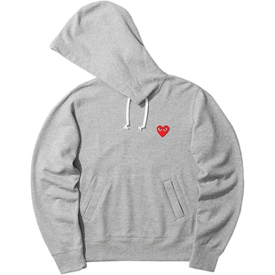 IT CDG PLAY COMME des GARÇONS川久保玲女装连帽卫衣爱心缝饰