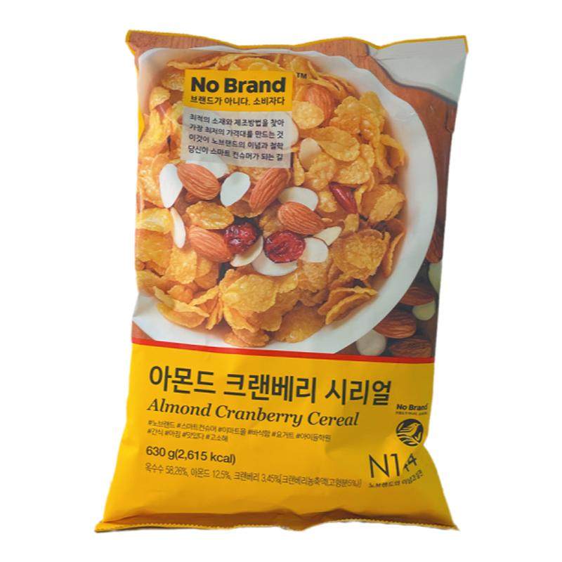 蔓越莓扁桃仁香甜玉米片谷物早餐