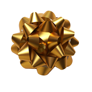 哑光立体超大星星花包装纸礼物拉花装饰蝴蝶结圣诞节新年生日喜庆节日摆件花蛋糕儿童玩具礼品礼盒堆闪光球花