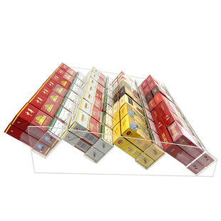 超市斜放烟格标签插盒卷烟盒展示架子阶梯形桌面陈列便利店摆烟架