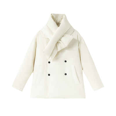 零北羽绒服95白鸭绒女2025新款冬小个子短款轻薄外套宽松面包服