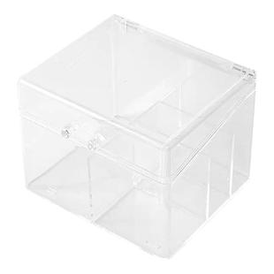 卡片收纳盒儿童小卡奥特曼卡牌透明分格整理盒防尘带盖叶罗丽卡册