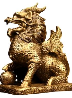 麒麟瑞兽镇宅桌面摆件