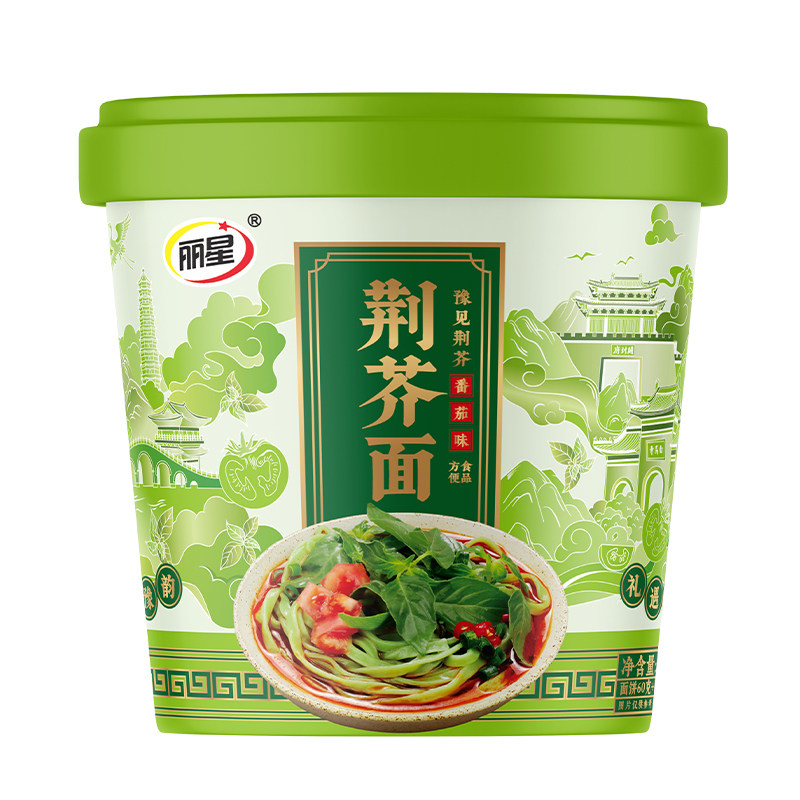 丽星非油炸荆芥番茄河南方便面