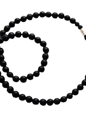 砭圣泗滨砭石项链8mm颈链多款