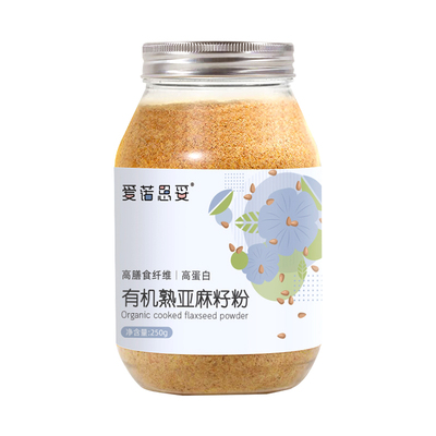 初晴有机种子循环亚麻籽粉罐250g