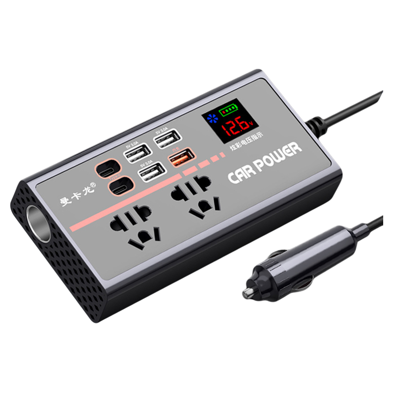 车载逆变器充电器汽车货车用12V24V转220V多功能大功率转换器通用