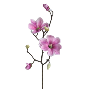 禅意新中式玉兰花仿真花假花摆设客厅餐桌茶几玄关装饰品插花摆件