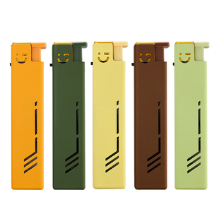 高档金属防风打火机充气耐用磨砂蓝焰家用一次性火机定制广告刻字