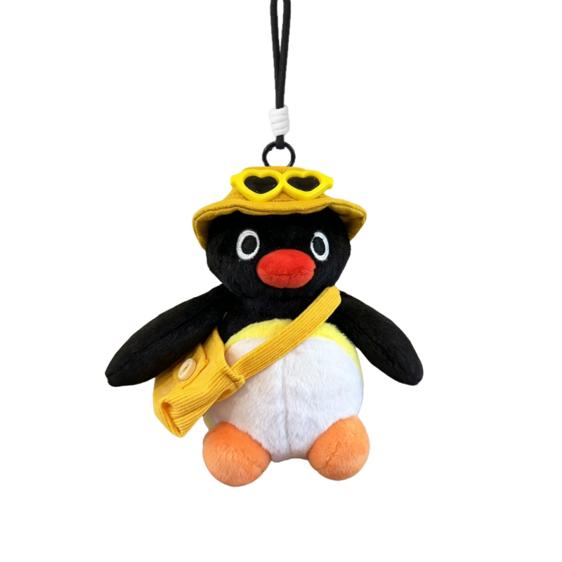 正版Pingu企鹅毛绒包挂件可爱卡通治愈系钥匙扣背包挂饰玩偶礼物