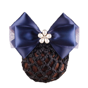 银行乘务员酒店护士空姐饭店服务员工作头花发套网兜发网职业顶夹