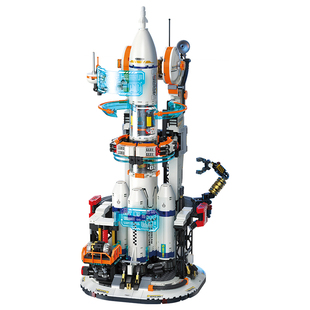 费米星际探索航天火箭模型拼装儿童益智玩具男孩生日毕业礼物摆件