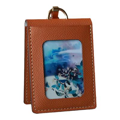 真皮手工挂脖工作牌胸牌卡套校牌厂牌套高级感饭卡工作证工卡挂绳