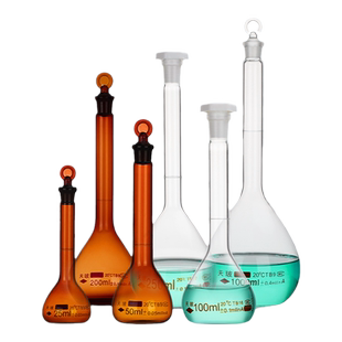 【天玻】玻璃容量瓶A级可过检棕色定容瓶定量瓶具塞量瓶细颈1/2/5/10/25/50/100/200/250/500/1000/2000ml