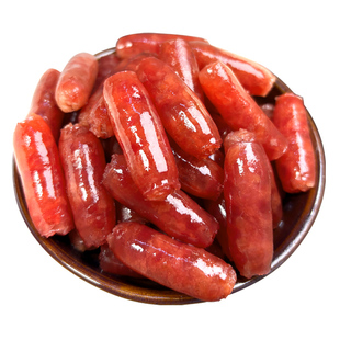 蜀雁Q弹小甜肠粒迷你广味小香肠烧烤火锅串食材小腊肠加热即食