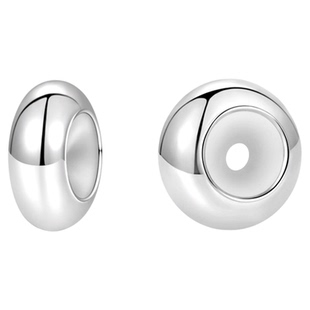 925纯银项链改缩短长度调节扣手链定位珠神内置胶珠固定diy配件器