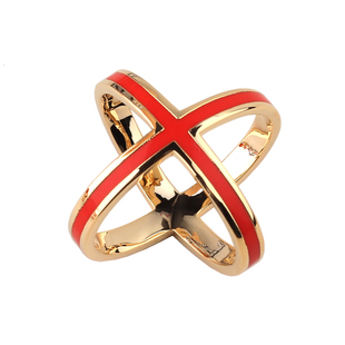 法式优雅珐琅丝巾扣两用十字围巾扣高档披肩扣优雅Twilly夹扣配饰