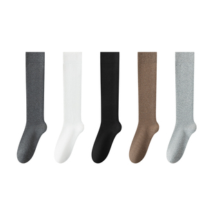 日系小腿袜女春秋黑色显瘦纯棉jk半截袜子女袜配小皮鞋压力长筒袜