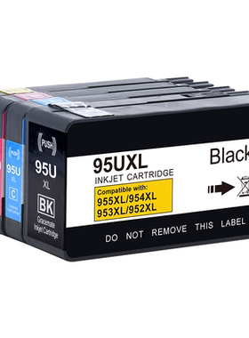 适用惠普hp955xl墨盒7740 8210 8216 8710彩色打印机8720 8730 8740墨水HP952XL北美版HP953XL黑色墨盒通原装