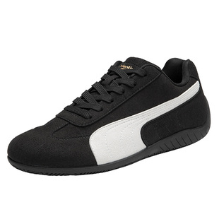 大东官方鞋子男鞋2025新款冬平底黑色男士百搭潮流阿甘休闲运动鞋