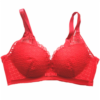 黑夜午后B杯聚拢中薄无钢圈文胸