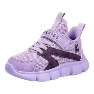 Abckids女童鞋子2025春秋新款网面透气运动鞋中大童校园跑步鞋