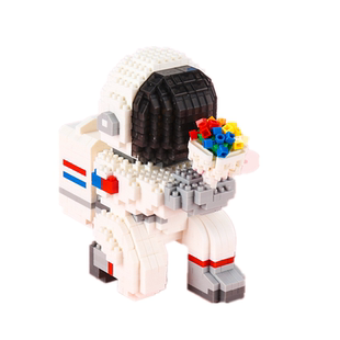 宇航员太空人小颗粒高难度中国积木送女生系列生日情人节七夕礼物