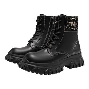 [毛晓彤同款]MIO米奥冬短筒靴子时髦厚底户外运动马丁靴女靴