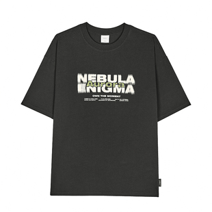 GWIT 夏季重磅幻影印花cleanfit新款体恤半袖潮牌纯棉短袖T恤男