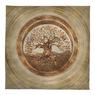 淡金色生命之树塔罗牌桌布推牌布防滑水晶布祭坛布灵摆仪式布定制