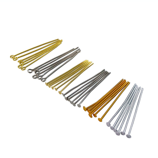 水晶灯具配件球针全铜大头针9字针铝针花托金银铬色水晶挂钩五金