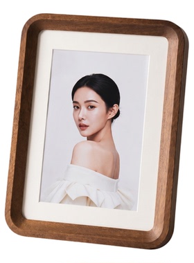 实木摆台相框婴儿纪念定制洗照片