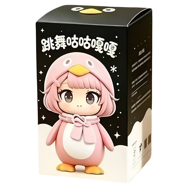 咕咕嘎嘎小企鹅跳舞手办电玩具