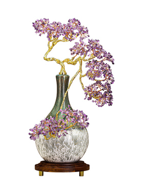 紫气东来花瓶家居摆件轻奢高级感
