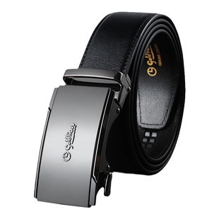 【头层牛皮】金利来新款防指纹自动扣腰带经典商务真皮皮带男士