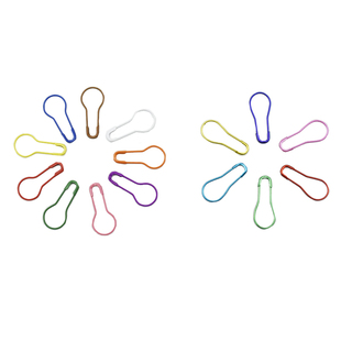 金属彩色葫芦别针小号服装店吊牌标签扣针锁针编织毛衣记数记号扣