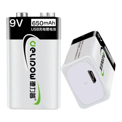 德力普9v充电电池大容量